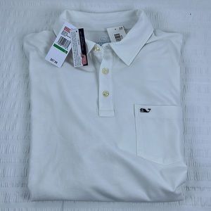 Vineyard Vines Edgartown Polo NWT Size Large White
